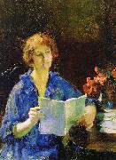 Jones, Francis Coates Woman Reading France oil painting artist